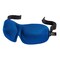 Contemporary Home Living 9" Blue and Black Solid Adjustable Polyester Sleeping Eye Mask